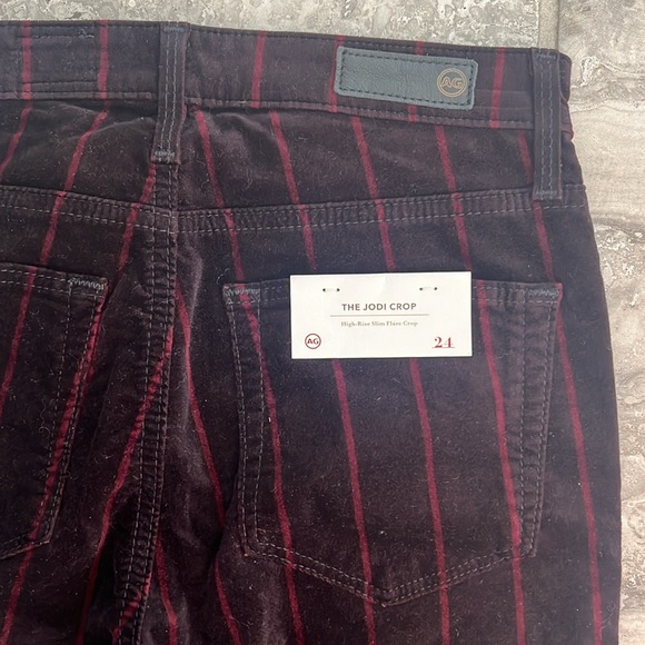 Adriano Goldschmeid The Jodi Crop High-Rise Slim Flare Crop Jeans, Size 24 NWT - Picture 7 of 10